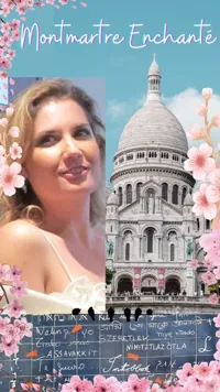 Affiche de Montmartre Enchanté, la visite chantée et commentée historique en chansons, la seule labellisée UNESCO| par Veronica Antonelli