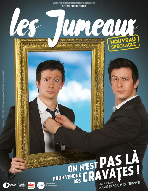 Affiche de Les Jumeaux Steeven et Christopher dans On est pas là pour vendre des cravates