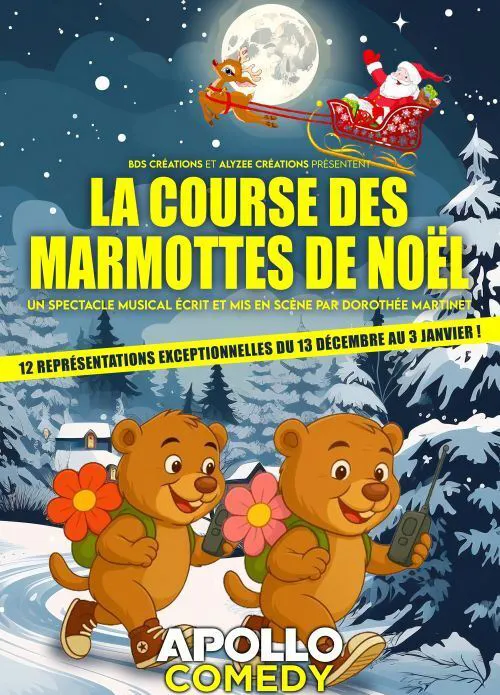 Affiche de La course des marmottes de Noël