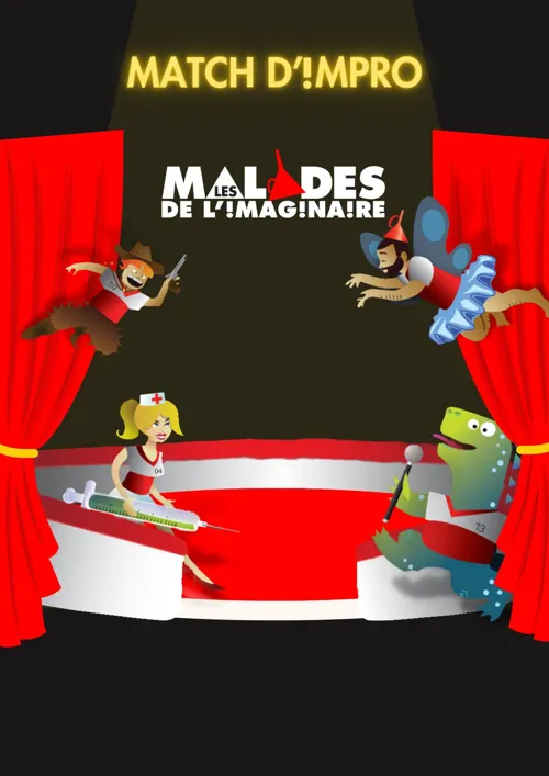 Affiche de Les Malades de l'Imaginaire savent recevoir : Match d'Improvisation Théâtrale !