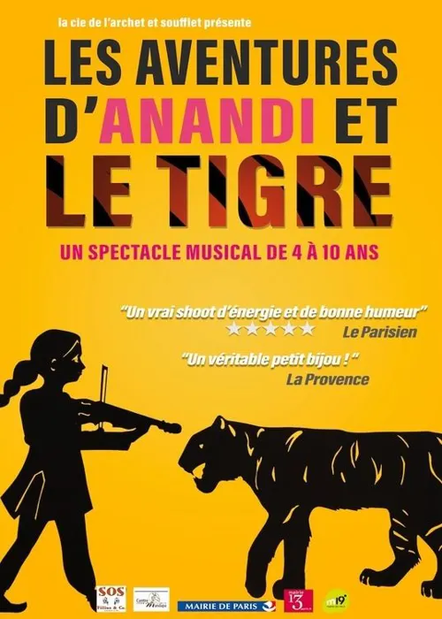 Affiche de Les Aventures d'Anandi et le tigre