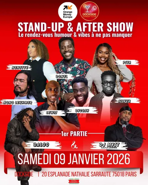 Affiche de Dockside Comedy Show | Inauguration