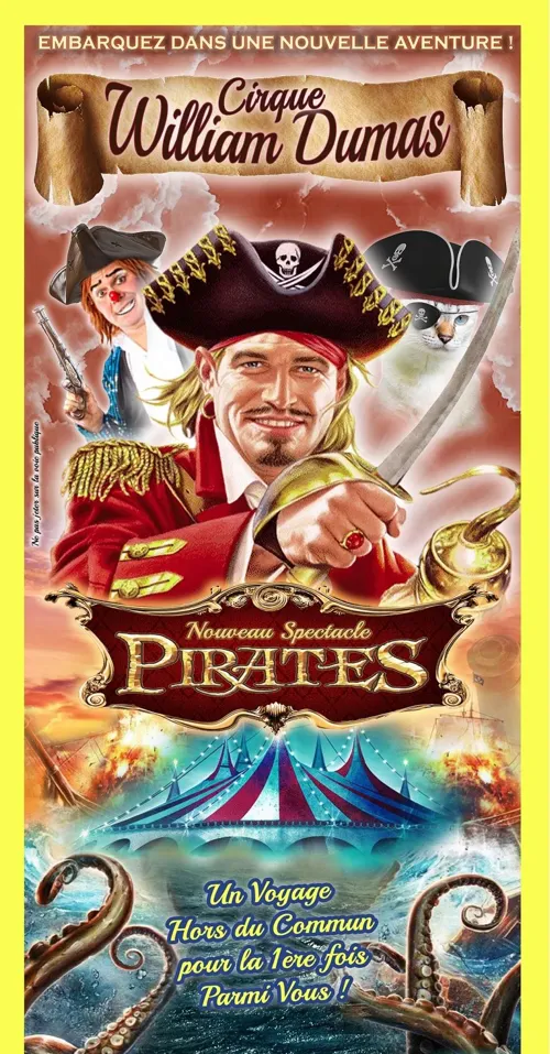 Affiche de Cirque William Dumas : le trésor des pirates | Redon