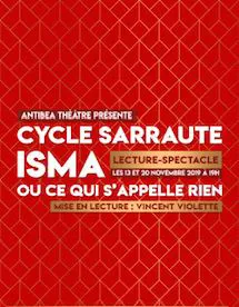 Affiche de Isma | Lecture-spectacle