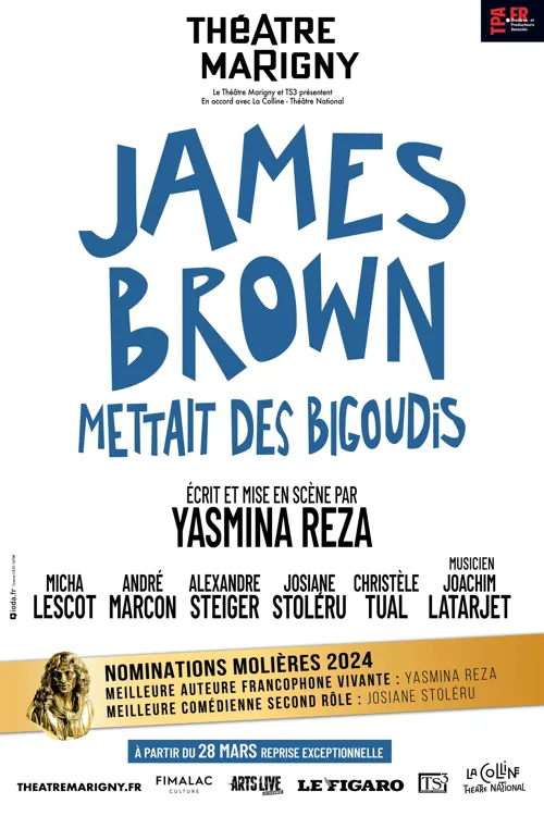 Affiche de James Brown mettait des bigoudis