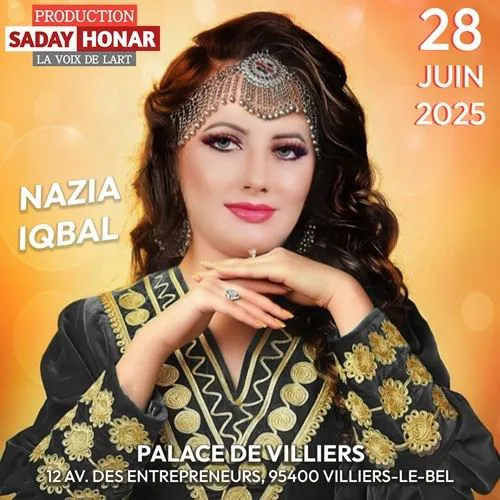 Affiche de Nazia Iqbal en concert