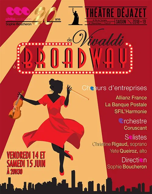 Affiche de De Vivaldi à Broadway