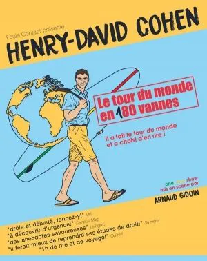 Affiche de Henry-David Cohen dans Le tour du monde en 180 vannes