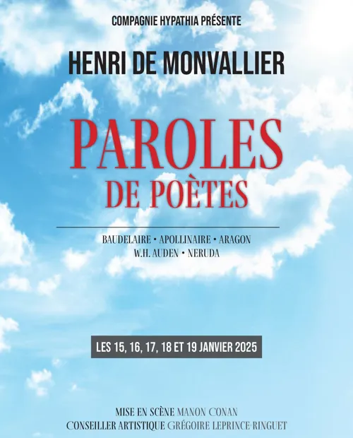Affiche de Paroles de poètes