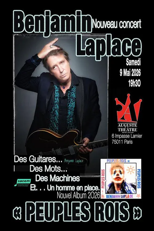 Affiche de Des Guitares & Des Mots : le concert de Benjamin Laplace & Machines