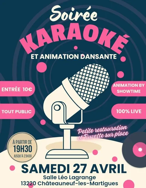 Affiche de Karaoké et soirée dansante