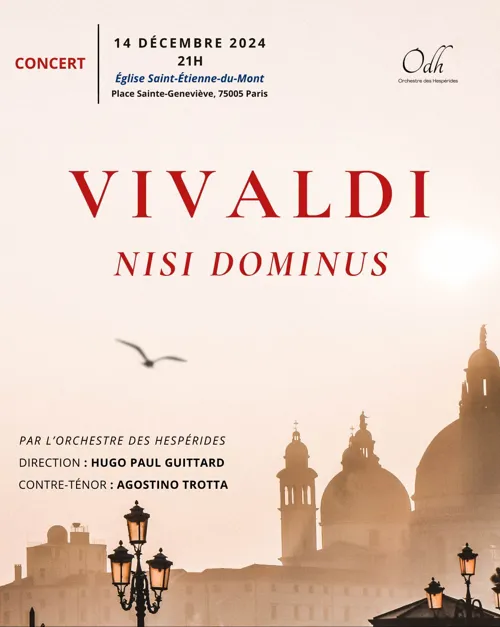 Affiche de Concert Nisi Dominus : A.Vivaldi