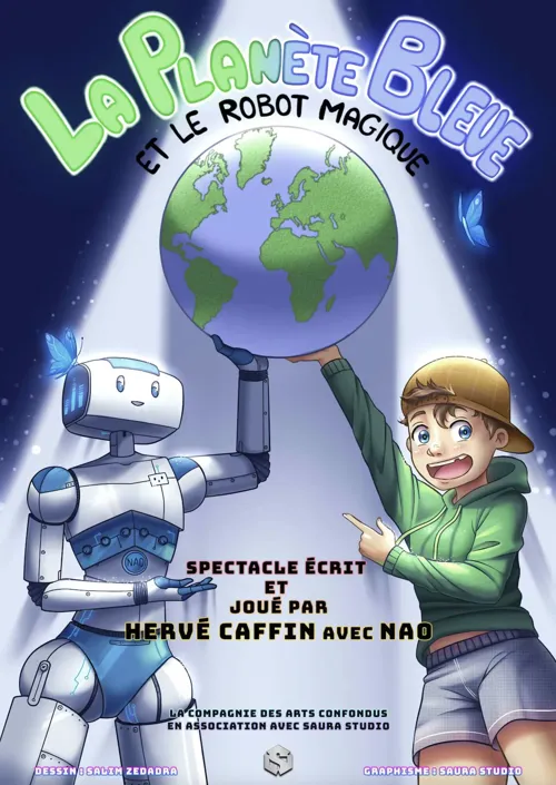 Affiche de La planète bleue et le robot magique