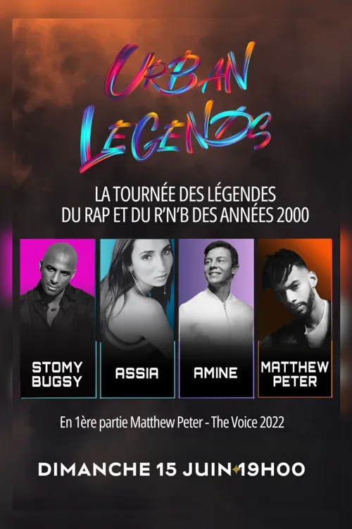 Affiche de Stomy Bugsy, Assia et Amine : Urban Legends