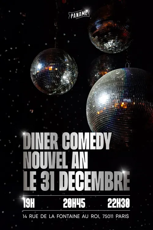 Affiche de Diner Comedy, Réveillon Saint-Sylvestre Nouvel an