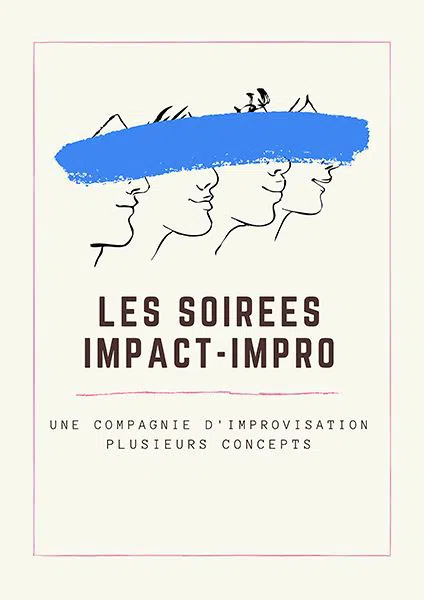 Affiche de Les soirées impact-impro