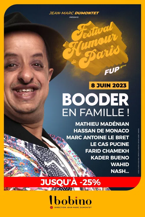 Affiche de Booder en famille ! | Festival d'Humour de Paris