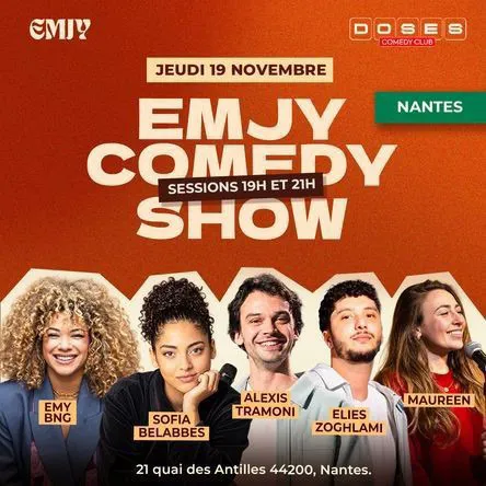 Affiche de EMJY Comedy Show | Nantes