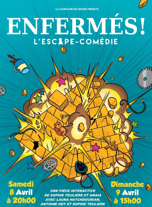 Affiche de Enfermés !