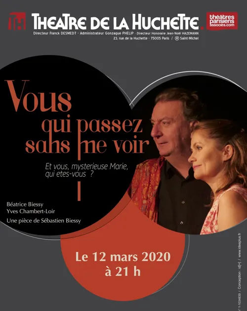 Affiche de Vous qui passez sans me voir