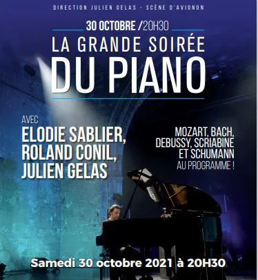 Affiche de La grande soirée du piano !