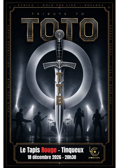 Affiche de Total Tribute Band : Hommage à Toto + 1ère partie : Jack Dimple
