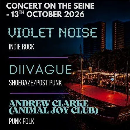 Affiche de Violet Noise + Diivague + Andrew Clarke