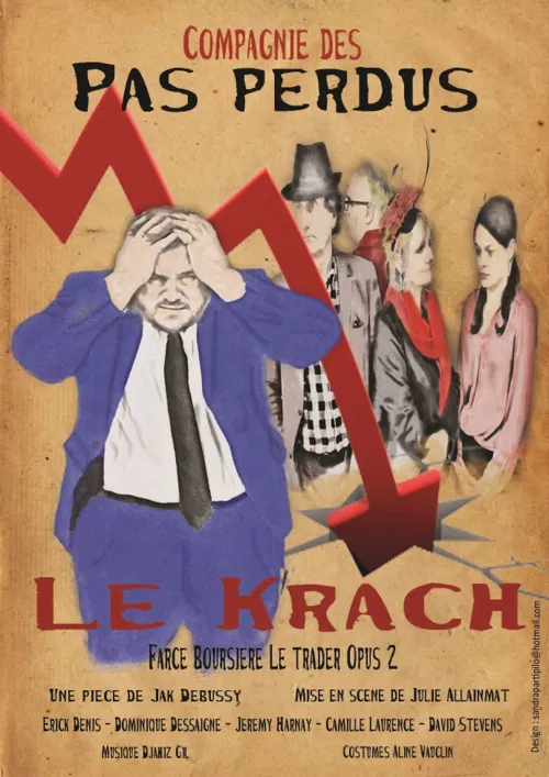 Affiche de Le Krach farce boursière