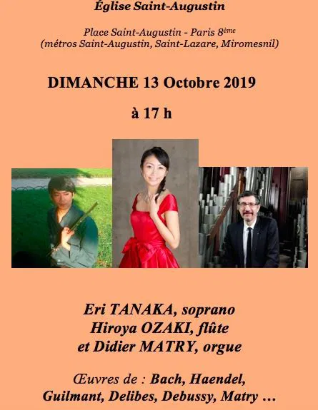 Affiche de Soprano, Flûte et Orgue