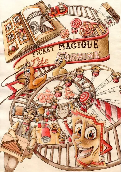 Affiche de Ticket magique pour la fête foraine