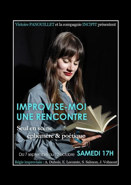 Affiche de Improvise-moi une rencontre, seul en scène éphémère et poétique