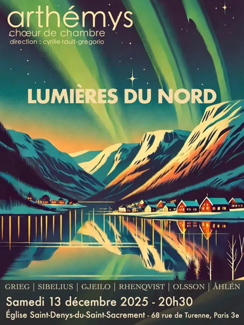 Affiche de Choeur de Chambre Arthémys : Lumières du Nord