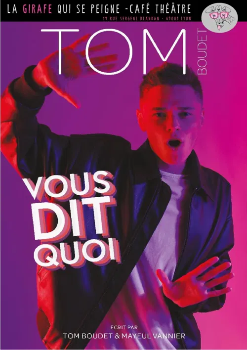 Affiche de Tom Boudet dans Vous dit quoi
