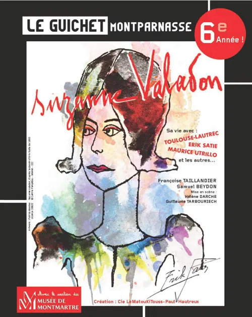 Affiche de Suzanne Valadon - Sa vie avec Toulouse-Lautrec, Erik Satie, Maurice Utrillo et les autres...