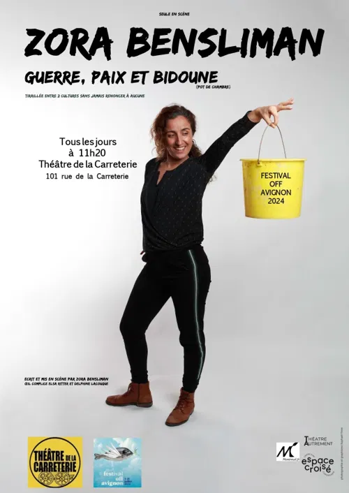 Affiche de Zora Bensliman dans Guerre, paix et bidoune