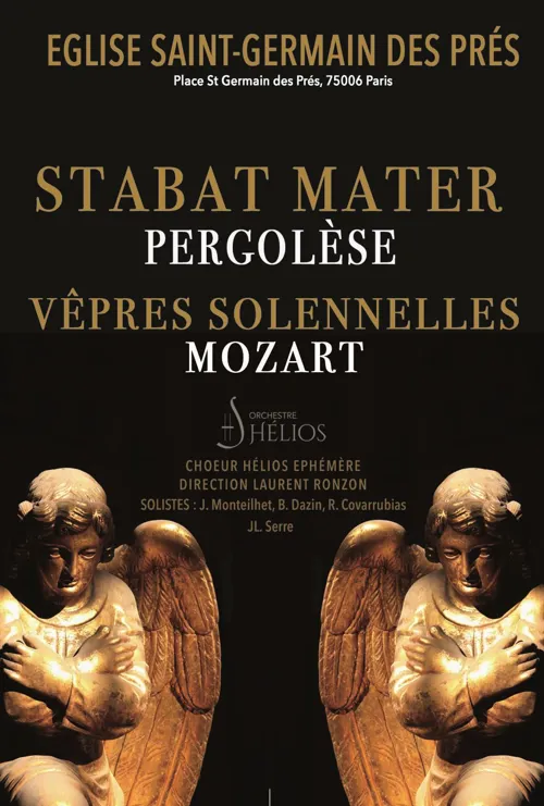 Affiche de Stabat Mater de Pergolèse & Les Vêpres Solennelles d'un confesseur de Mozart