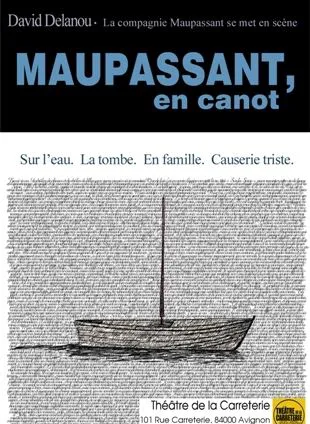 Affiche de Maupassant, en canot