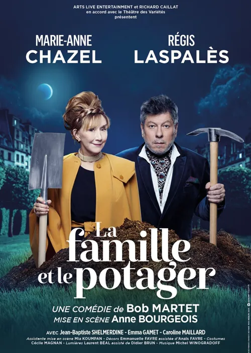 Affiche de La famille et le potager | avec Marie-Anne Chazel et Régis Laspalès