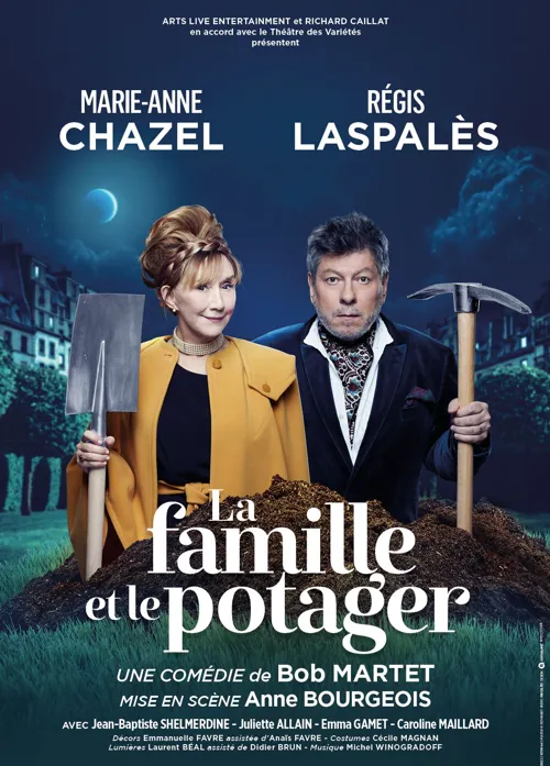 Affiche de La famille et le potager | avec Marie-Anne Chazel et Régis Laspalès