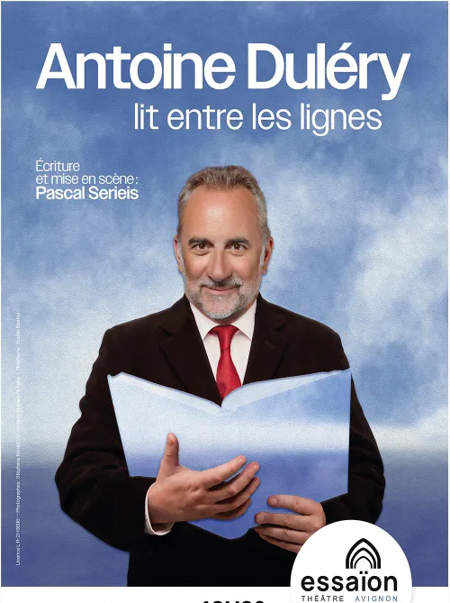 Affiche de Antoine Duléry lit entre les lignes