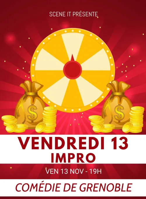 Affiche de Vendredi 13 impro : Tentez votre chance !