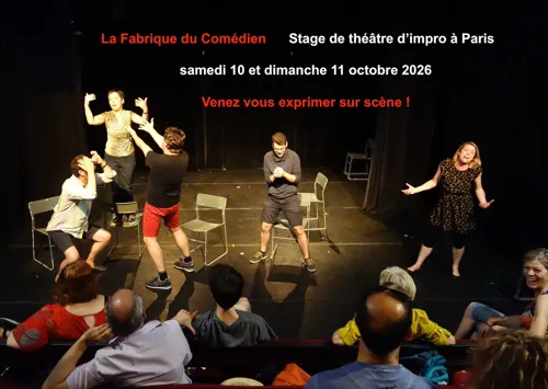 Affiche de Stage improvisation théâtre week-end