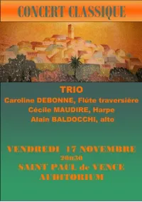 Trio: harpe, flûte, alto - 