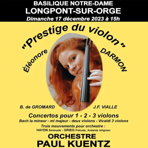 Affiche de Orchestre Paul Kuentz prestige du violon