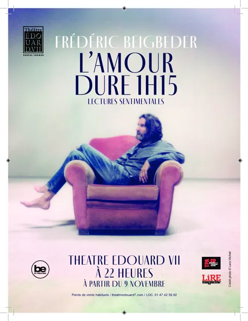 Affiche de Frederic Beigbeder dans L'amour dure 1h15