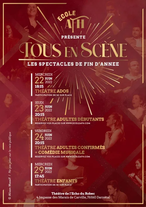Affiche de Tous en scène : Elèves débutants