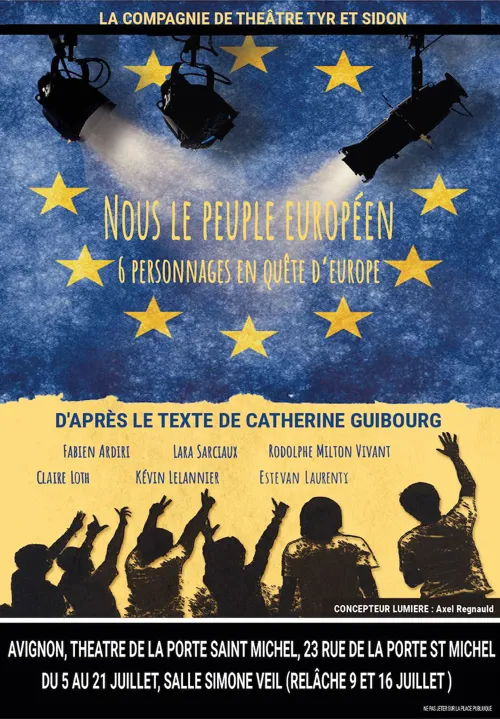 Affiche de Nous le peuple européen, six personnages en quête d'Europe