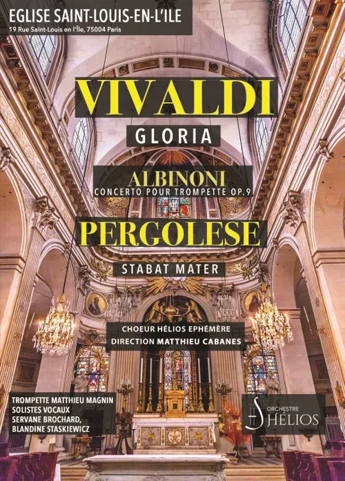 Affiche de Gloria de Vivaldi, Stabat Mater de Pergolèse