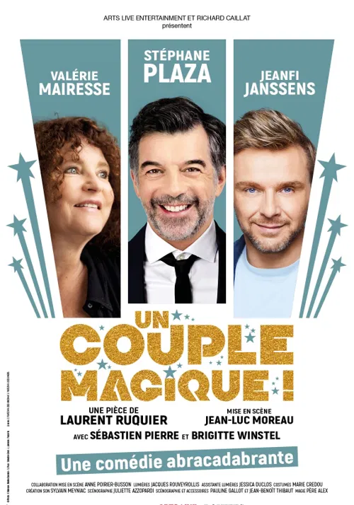 Affiche de Un couple magique | avec Stéphane Plaza, Valérie Mairesse, Jeanfi Jeanssens