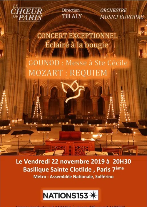 Affiche de Concert Exceptionnel Eclairé à la Bougie